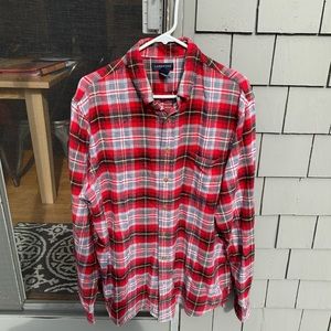 Vintage Landsend Flannel Shirt Large Tall